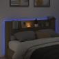 Preview: LED-Kopfteil mit Ablagen Sonoma-Eiche 180x16,5x103,5 cm