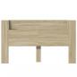 Preview: LED-Kopfteil mit Ablagen Sonoma-Eiche 180x16,5x103,5 cm