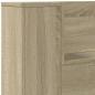 Preview: LED-Kopfteil mit Ablagen Sonoma-Eiche 180x16,5x103,5 cm