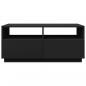 Preview: Couchtisch mit LED-Leuchten Schwarz 90x49x40 cm