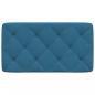 Preview: Kopfteil-Kissen Blau 80 cm Samt
