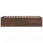 Preview: Tagesbett Schubladen Braun Eiche-Optik 100x200 cm Holzwerkstoff
