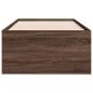 Preview: Tagesbett Schubladen Braun Eiche-Optik 100x200 cm Holzwerkstoff