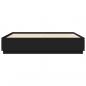 Preview: Bettgestell Schwarz 180x200 cm Holzwerkstoff