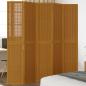 Preview: ARDEBO.de - 5-tlg. Raumteiler Braun Massivholz Paulownia