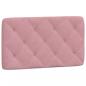 Preview: Bett mit Matratze Rosa 90x190 cm Samt