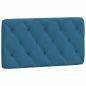 Preview: Bett mit Matratze Blau 100x200 cm Samt