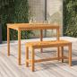 Preview: ARDEBO.de - Gartenbank 80 cm Massivholz Akazie