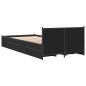 Preview: Bettgestell mit Schubladen Schwarz 90x200 cm Holzwerkstoff