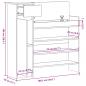Preview: Schuhschrank Schwarz 100,5x28x100 cm Holzwerkstoff