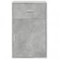 Preview: Beistellschrank Betongrau 56,5x39x90 cm Holzwerkstoff