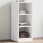 Preview: ARDEBO.de - Kleiderschrank Weiß 48x41x102 cm Holzwerkstoff