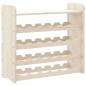 Preview: Weinregal mit Oberplatte 67,5x25x60 cm Massivholz Kiefer