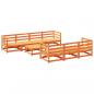 Preview: 8-tlg. Garten-Sofagarnitur Wachsbraun Massivholz Kiefer