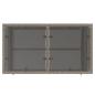 Preview: 4-tlg. Garten-Sofagarnitur mit Kissen Hellgrau Poly Rattan Glas