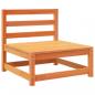 Preview: 6-tlg. Garten-Sofagarnitur Wachsbraun Massivholz Kiefer