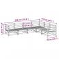 Preview: 6-tlg. Garten-Sofagarnitur Wachsbraun Massivholz Kiefer