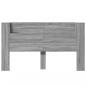 Preview: LED-Kopfteil mit Ablage Grau-Sonoma 180x16,5x103,5 cm
