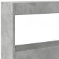 Preview: LED-Kopfteil mit Ablage Betongrau 180x17x102 cm