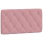 Preview: Bettgestell mit Kopfteil Rosa 100x200 cm Samt
