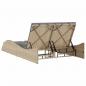 Preview: Sonnenliege mit Auflagen Beige 114x205x73 cm Poly Rattan