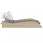 Preview: Sonnenliege mit Auflagen Beige 114x205x73 cm Poly Rattan