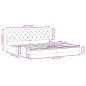 Preview: Bettgestell mit Kopfteil Rosa 200x200 cm Samt