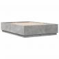 Preview: Bettgestell Betongrau 160x200 cm Holzwerkstoff