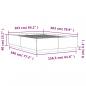 Preview: Bettgestell Betongrau 160x200 cm Holzwerkstoff