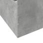 Preview: Bettgestell mit Schubladen Betongrau 140x200 cm Holzwerkstoff