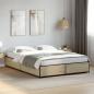 Preview: Bettgestell Sonoma-Eiche 150x200 cm Holzwerkstoff und Metall