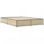 Preview: Bettgestell Sonoma-Eiche 150x200 cm Holzwerkstoff und Metall