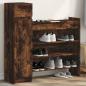 Preview: ARDEBO.de - Schuhschrank Räuchereiche 100,5x28x100 cm Holzwerkstoff