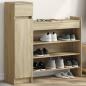 Preview: ARDEBO.de - Schuhschrank Sonoma-Eiche 100,5x28x100 cm Holzwerkstoff