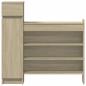 Preview: Schuhschrank Sonoma-Eiche 100,5x28x100 cm Holzwerkstoff