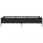 Preview: Bettgestell Schwarz 75x190 cm Holzwerkstoff und Metall