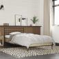 Preview: ARDEBO.de - Bettgestell Sonoma-Eiche 90x200 cm Holzwerkstoff und Metall