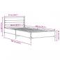 Preview: Bettgestell Sonoma-Eiche 90x200 cm Holzwerkstoff und Metall