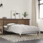 Preview: ARDEBO.de - Bettgestell Grau Sonoma 90x190 cm Holzwerkstoff und Metall