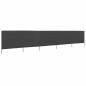 Preview: 5-teiliges Windschutzgewebe 600 x 120 cm Anthrazit