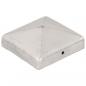 Preview: Pfostenkappen 6 Stk. Pyramide Verzinktes Metall 91 x 91 mm  