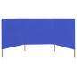 Preview: 3-teiliges Windschutzgewebe 400 x 120 cm Azurblau