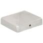 Preview: Pfostenkappen 6 Stk. Pyramide Verzinktes Metall 81 x 81 mm