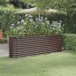 Preview: ARDEBO.de - Hochbeet Pulverbeschichteter Stahl 224x40x68 cm Braun