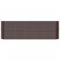 Preview: Hochbeet Pulverbeschichteter Stahl 224x40x68 cm Braun