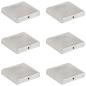 Preview: ARDEBO.de - Pfostenkappen 6 Stk. Pyramide Verzinktes Metall 101 x 101 mm  
