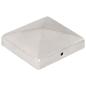 Preview: Pfostenkappen 6 Stk. Pyramide Verzinktes Metall 101 x 101 mm  