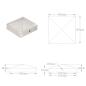 Preview: Pfostenkappen 6 Stk. Pyramide Verzinktes Metall 101 x 101 mm  