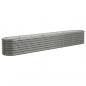 Preview: Hochbeet Pulverbeschichteter Stahl 260x40x36 cm Grau