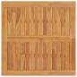 Preview: Batavia-Tisch 85x85x75 cm Massivholz Teak